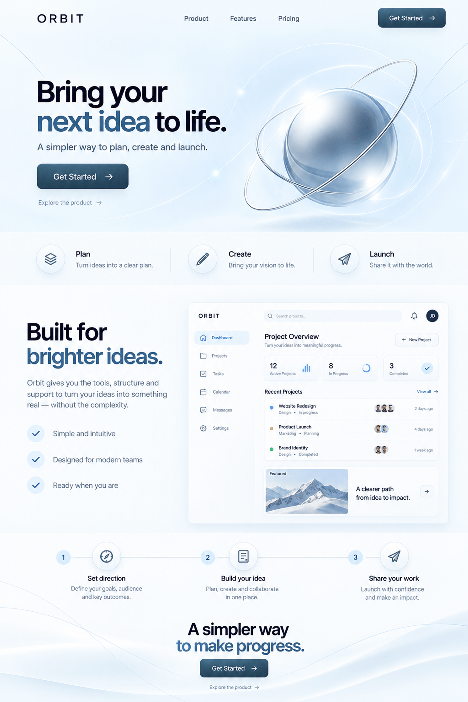 Landing Pages visual concept preview