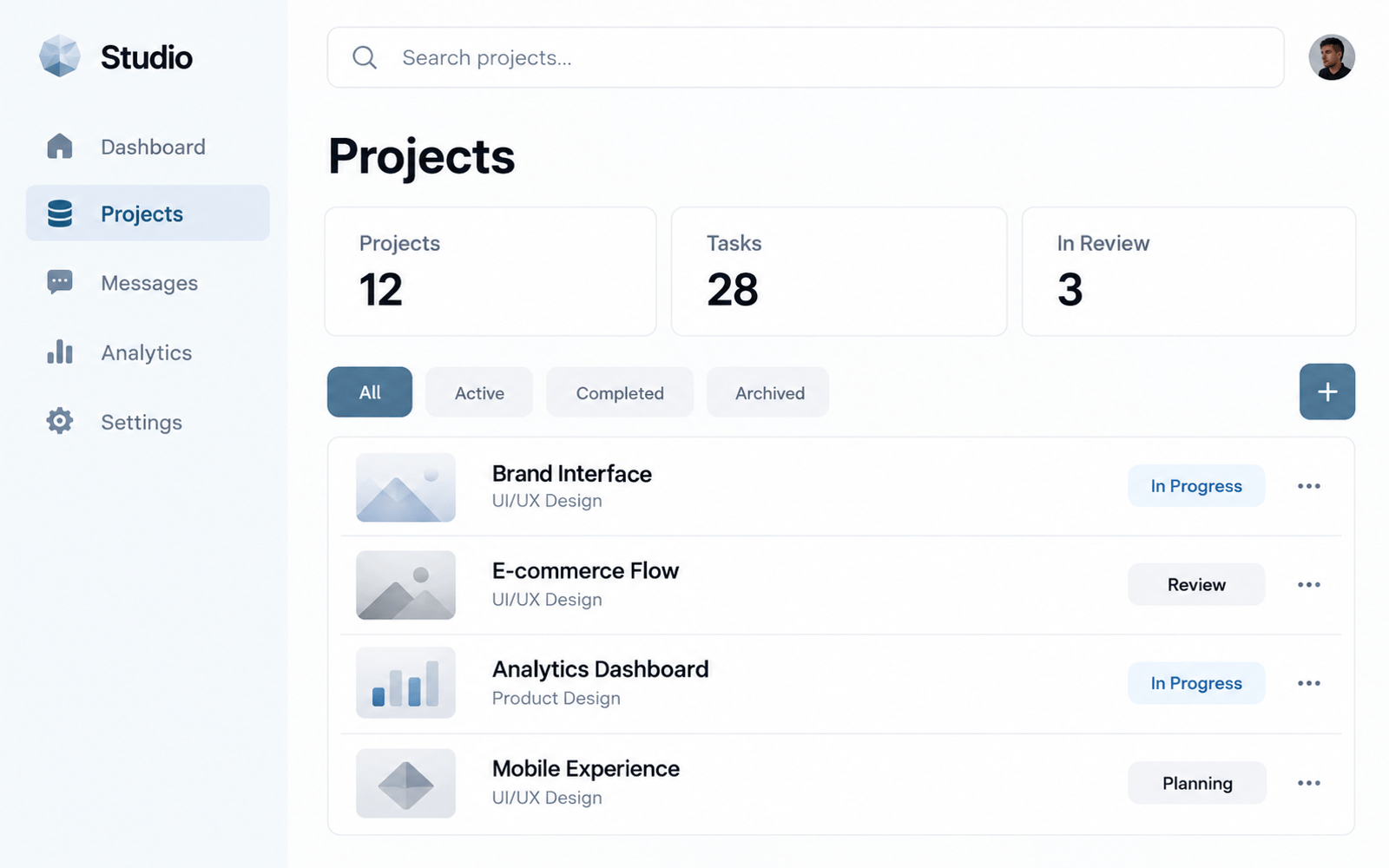 UI/UX Design visual concept preview